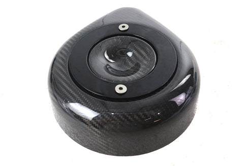 V-Twin Teardrop Air Cleaner Cover Carbon Fiber - 34-1717