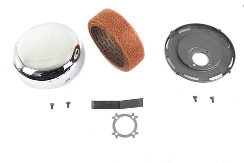 V-Twin 7 inch Chrome J Slot Air Cleaner - 34-1743