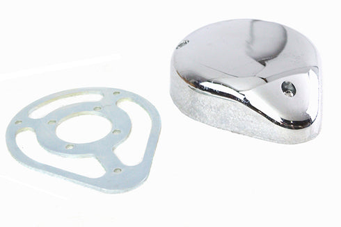 V-Twin 5 inch Teardrop Linkert Cover Kit Chrome - 34-1762