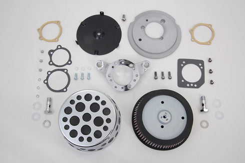 V-Twin Chrome Wyatt Gatling Air Cleaner Assembly - 34-1847