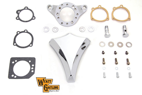 V-Twin Chrome Wyatt Gatling Air Cleaner Assembly - 34-1849