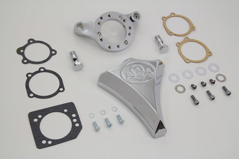 V-Twin Chrome Wyatt Gatling Air Cleaner Assembly - 34-1850