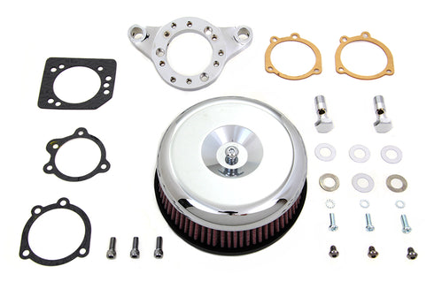V-Twin Chrome Wyatt Gatling Air Cleaner Assembly - 34-1856