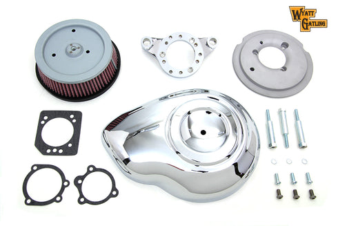 V-Twin Chrome Wyatt Gatling Air Cleaner Assembly - 34-1862