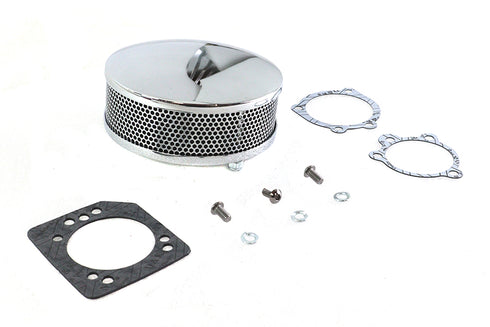 Wyatt Gatling Wyatt Gatling Round Air Cleaner Chrome - 34-1866