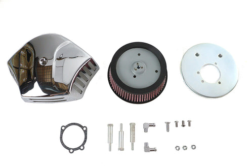 Wyatt Gatling V-Force Air Cleaner Kit Chrome Billet - 34-1882