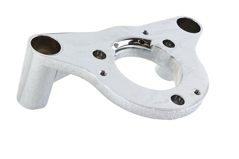 V-Twin Heavy Breather Air Cleaner Mount Bracket Chrome - 34-2129