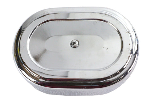 V-Twin Mini Oval Air Cleaner Kit Chrome For Bendix Carburetors - 34-2772
