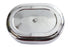 V-Twin Mini Oval Air Cleaner Kit Chrome For Bendix Carburetors - 34-2772