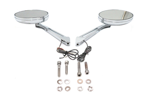 Wyatt Gatling Ellipse Mirror Set with LED Turn Signal - 34-6019