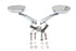 Wyatt Gatling Ellipse Mirror Set with LED Turn Signal - 34-6019