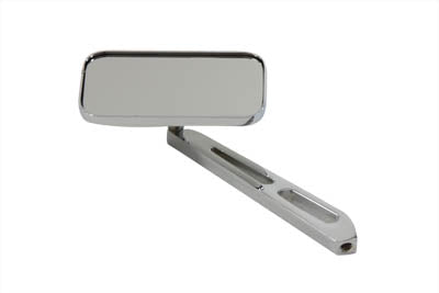 Wyatt Gatling Rectangular Mirror Chrome with Billet Stem - 34-6023
