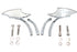 Wyatt Gatling Lucifer Mirror Set Billet with Curve Stem - 34-8002