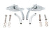 Wyatt Gatling Lucifer Mirror Set Billet with Curve Stem - 34-8002