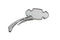 Wyatt Gatling Kaiser Mirror with Billet Sickle Stem - 34-8007