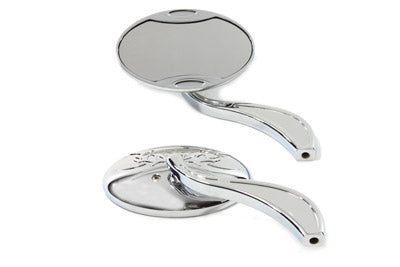 Wyatt Gatling Oval Mirror Set Chrome - 34-8116