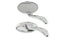 Wyatt Gatling Oval Mirror Set Chrome - 34-8116