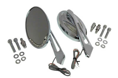Wyatt Gatling Chrome Billet Mirror Set - 34-9163