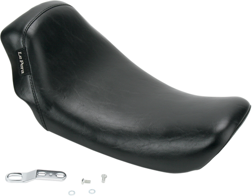 LE PERA Bare Bones Solo Seat - Smooth - Black - Dyna '06-'17 LK-001