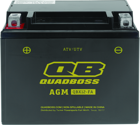 QuadBoss Maintenance-Free AGM Battery QBX12-FA