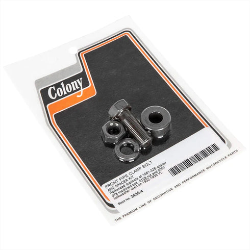 Colony Front Pipe Clamp Bolt and Spacer Kit Parkerized - 3430-4