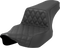 SADDLEMEN Step-Up Seat - Front Lattice Stitch - Black - Extended Reach - FL '23-'24 823-07E-172