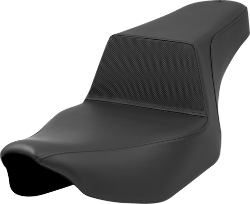 SADDLEMEN Step-Up Seat - Gripper Lumbar - Black - Extended Reach - FL '23-'24 823-07E-174
