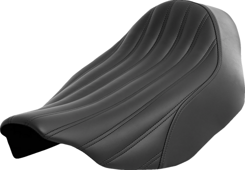 SADDLEMEN Renegade Knuckle Solo Seat - Black - FLH/FLT '23-'24 823-07-0023