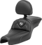 SADDLEMEN Roadsofa™ Seat - with Backrest - Carbon Fiber - XL '04-'22 807-03-185BR