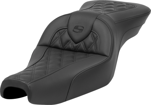 SADDLEMEN Roadsofa™ Seat - without Backrest - Lattice Stitch - XL '04-'22 807-11-182