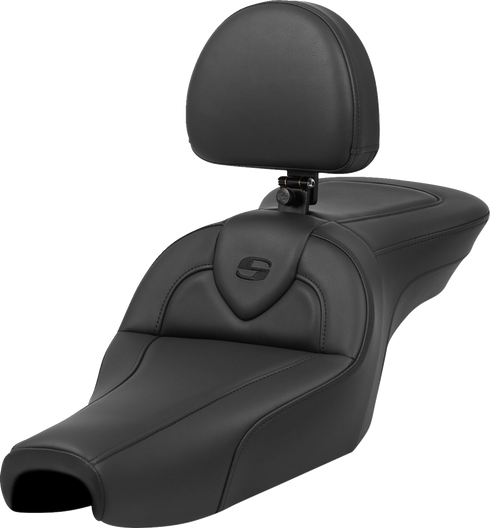SADDLEMEN Roadsofa™ Seat - with Backrest - Black - XL '04-'22 807-11-187BR