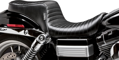 LE PERA Cherokee Seat - Pleated - Black - FXDWG '96-'03 LN-023PT