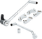 ARLEN NESS Extended Foot Control Kit - 3" - Chrome 410-037