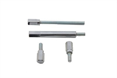 V-Twin Shorty Float Bowl Screw Set Chrome - 35-0029