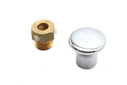 V-Twin Carburetor Choke Cable Knob Chrome - 35-0132