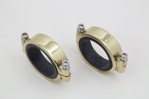 V-Twin Brass Intake Manifold Clamp Set - 35-0192