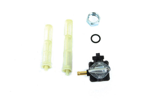 V-Twin Vacuum Petcock Fuel Valve Black - 35-0222
