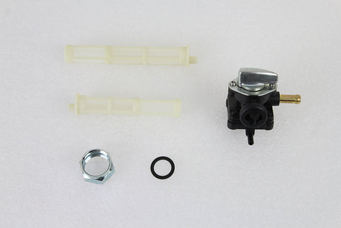 V-Twin Vacuum Petcock Fuel Valve Black - 35-0222