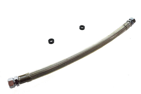 V-Twin Braided Steel Crossover Fuel Line - 35-0244