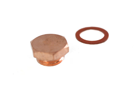 V-Twin Copper Linkert Carburetor Float Bowl Cap - 35-0250