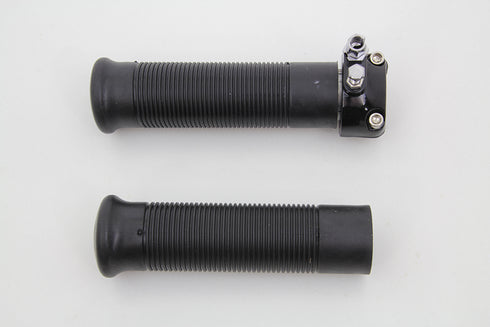 V-Twin 1 inch Twist Grip Assembly Black - 35-0266