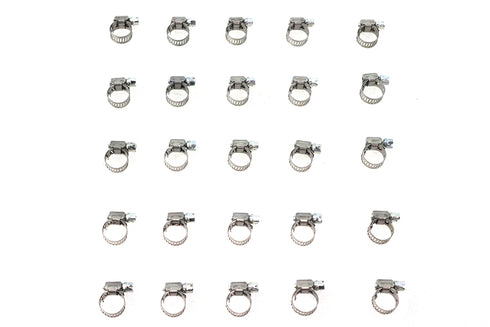 V-Twin Stainless Steel Fuel Line Hose Clamp - 35-0413