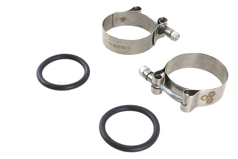 V-Twin Power Intake Manifold Clamp Kit with O-Rings - 35-0415