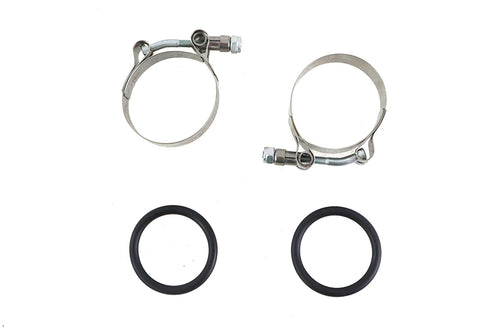 V-Twin Power Intake Manifold Clamp Kit with O-Rings - 35-0415