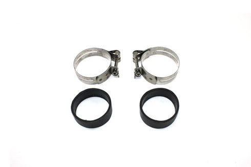 V-Twin Stainless Steel Intake Manifold Clamp Set - 35-0418