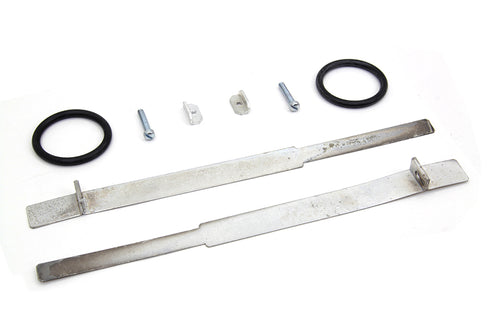 V-Twin Replica Cadmium Intake Manifold Clamp Set - 35-0439