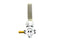 V-Twin Chrome Petcock with Nut and 90 Left Outlet - 35-0498