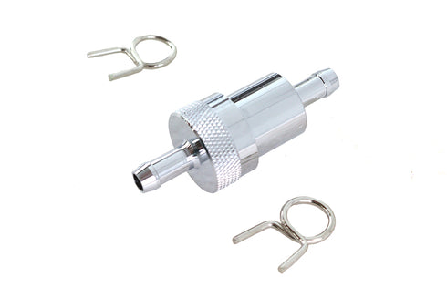 V-Twin Alloy Fuel Filter Chrome - 35-0516