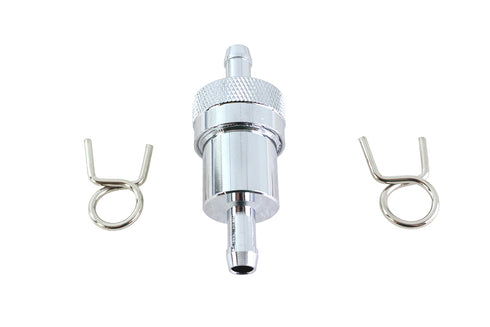 V-Twin Alloy Fuel Filter Chrome - 35-0516