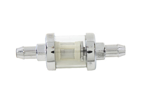 V-Twin Kleer-Thru Fuel Filter Chrome and Glass - 35-0518